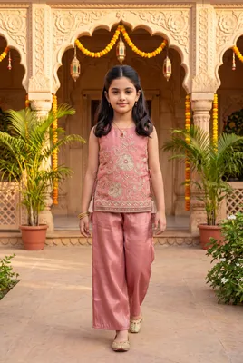 Pink Jumpsuit kids' wear lookbook image.
