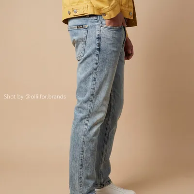 Denim Detail Shot men's wear lookbook image.