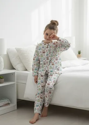 Printed Toddler Lounge Set kids' wear lookbook image.